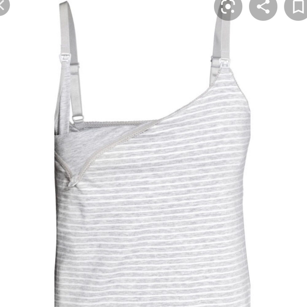 Set of 2 H&M Mama striped Nursing Tank Top M